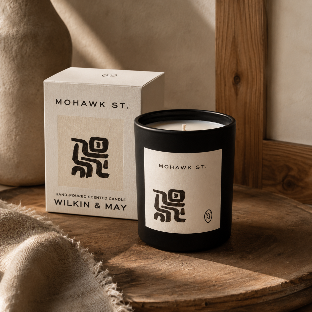 Mohawk St. Luxury Candle | Musk, Amber & Sandalwood