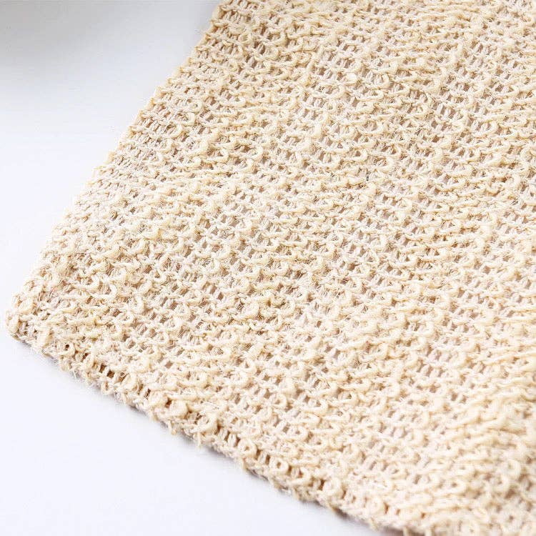Natural Sisal Washcloth - Organic Zero Waste Plastic Free