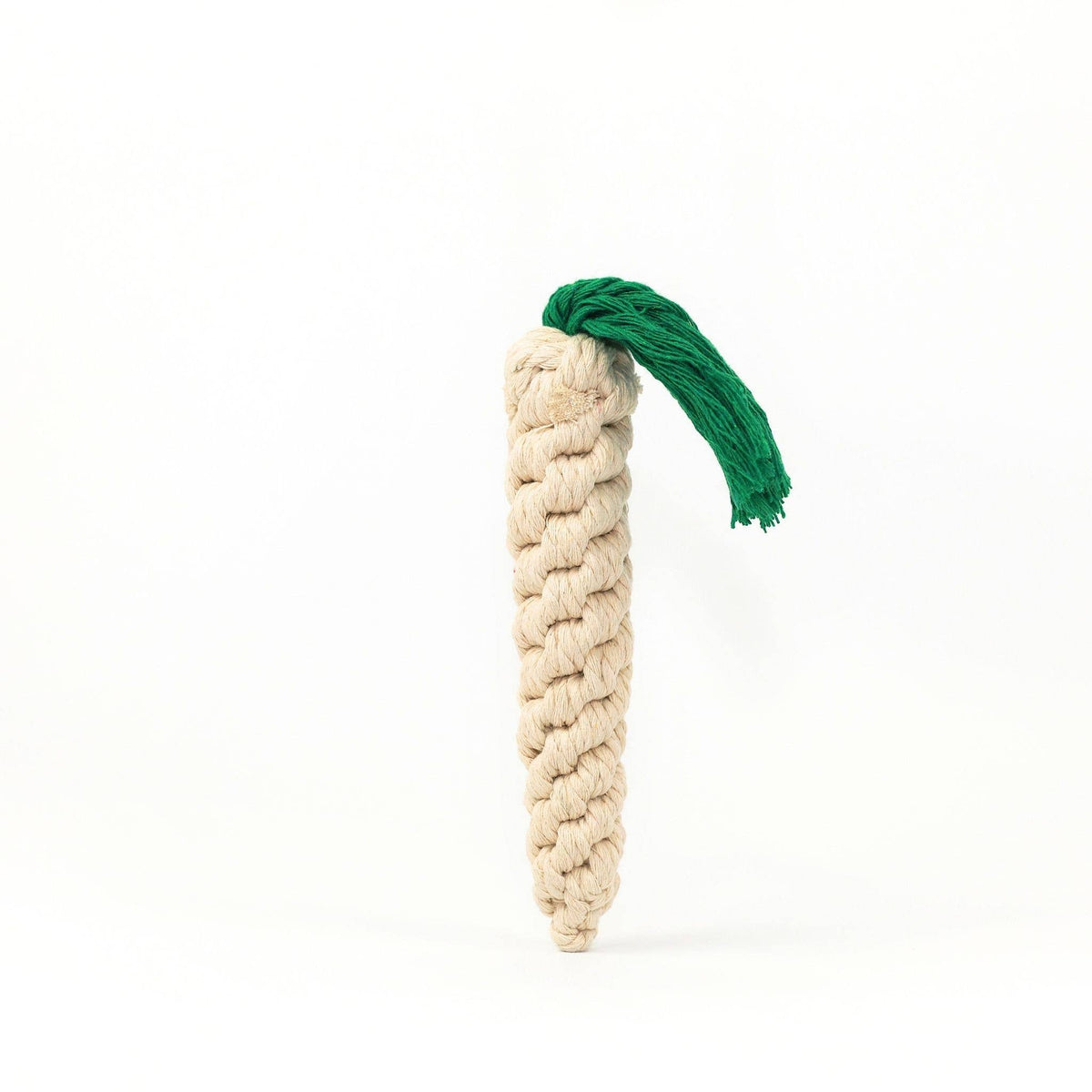Handmade Sustainable Carrot Rope Chew Toys for dogs: Orange
