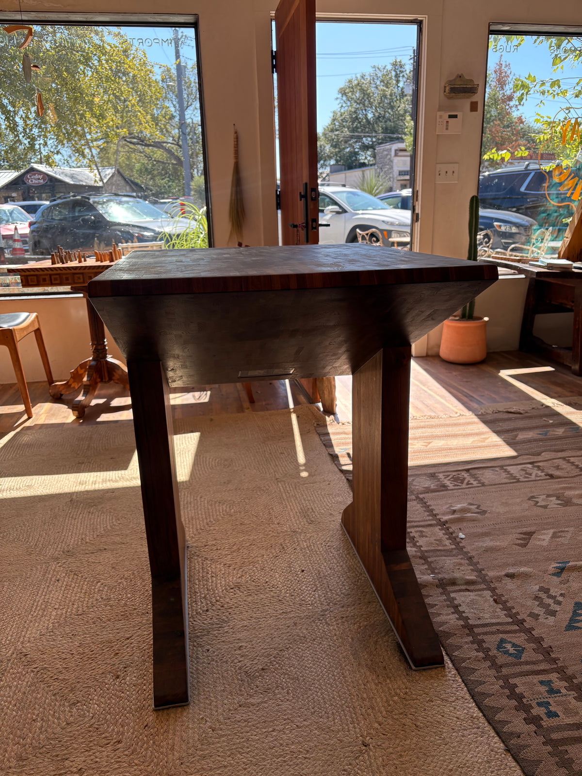 Reclaimed Black Walnut Butcher Table