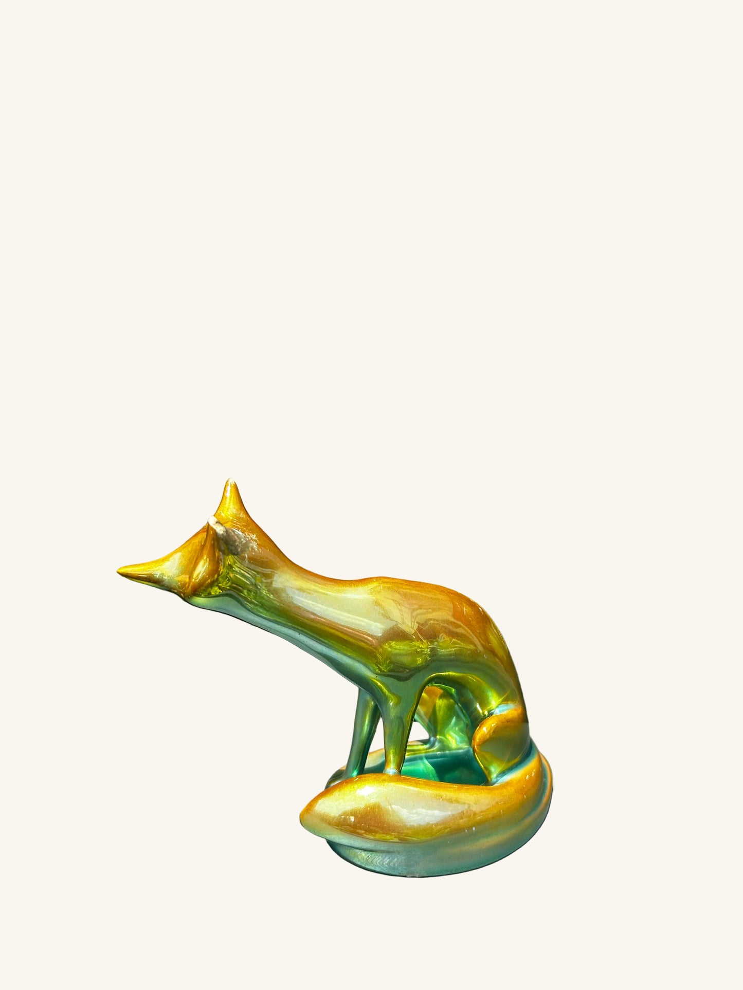 Zsolnay Porcelain Fox