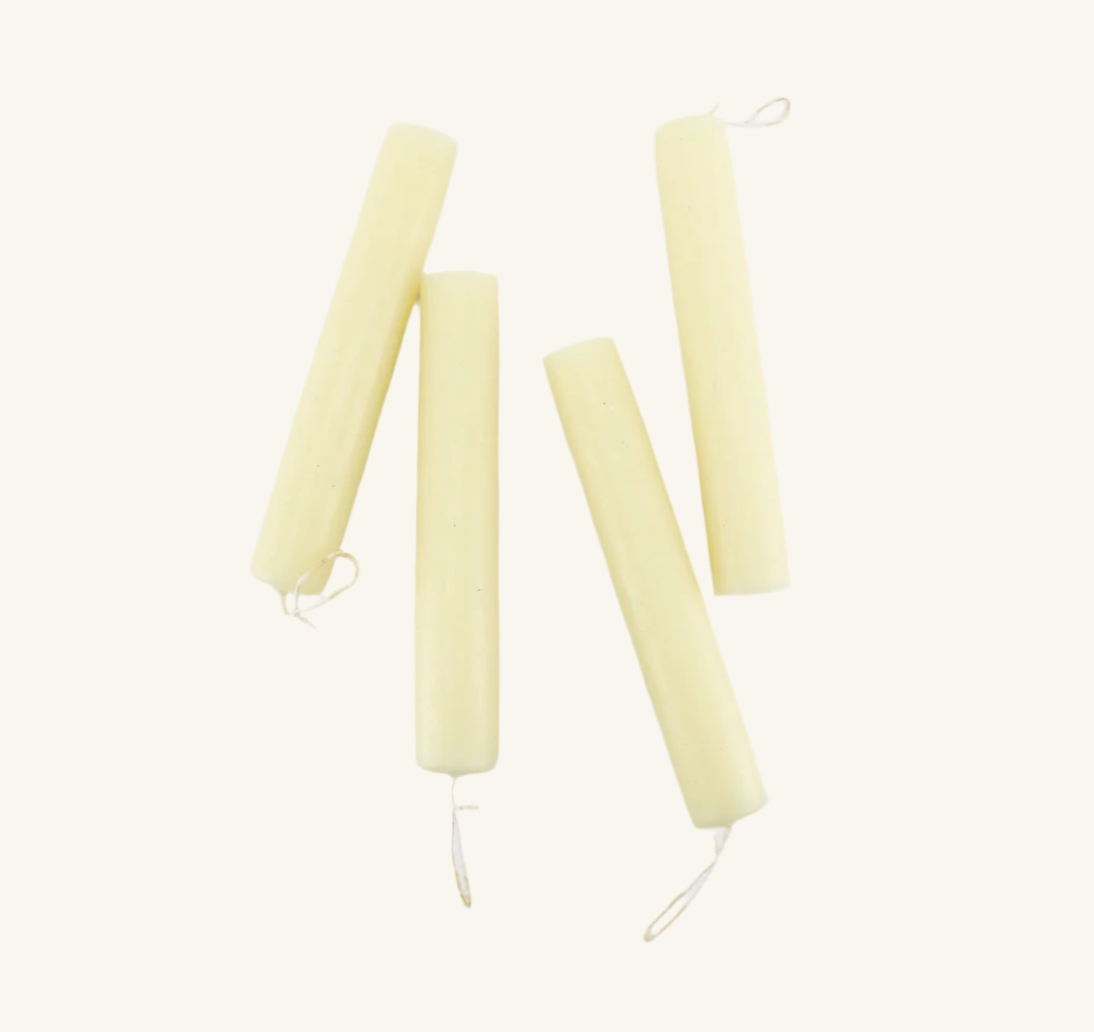 White Beeswax Candle