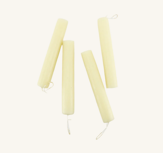 White Beeswax Candle
