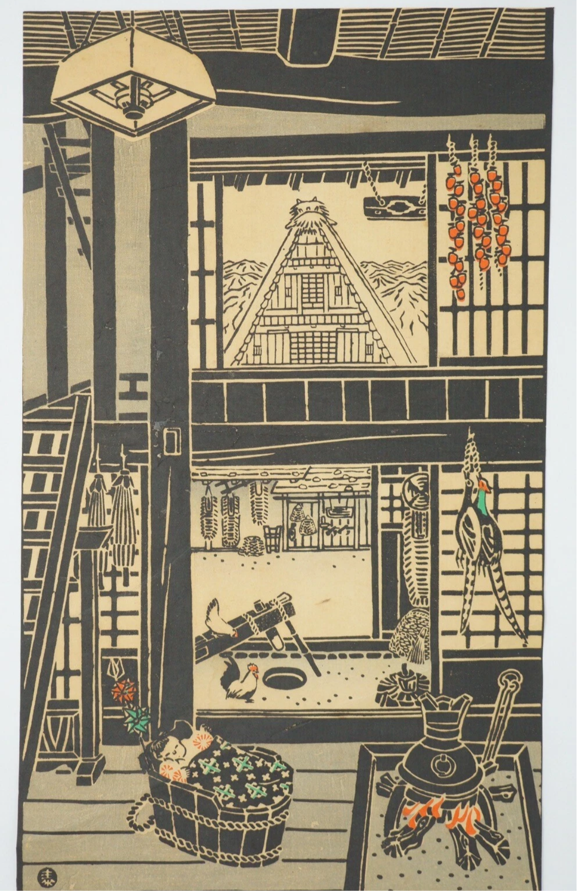 Japanese Woodblock Print by Minagawa Taizo Shinhanga