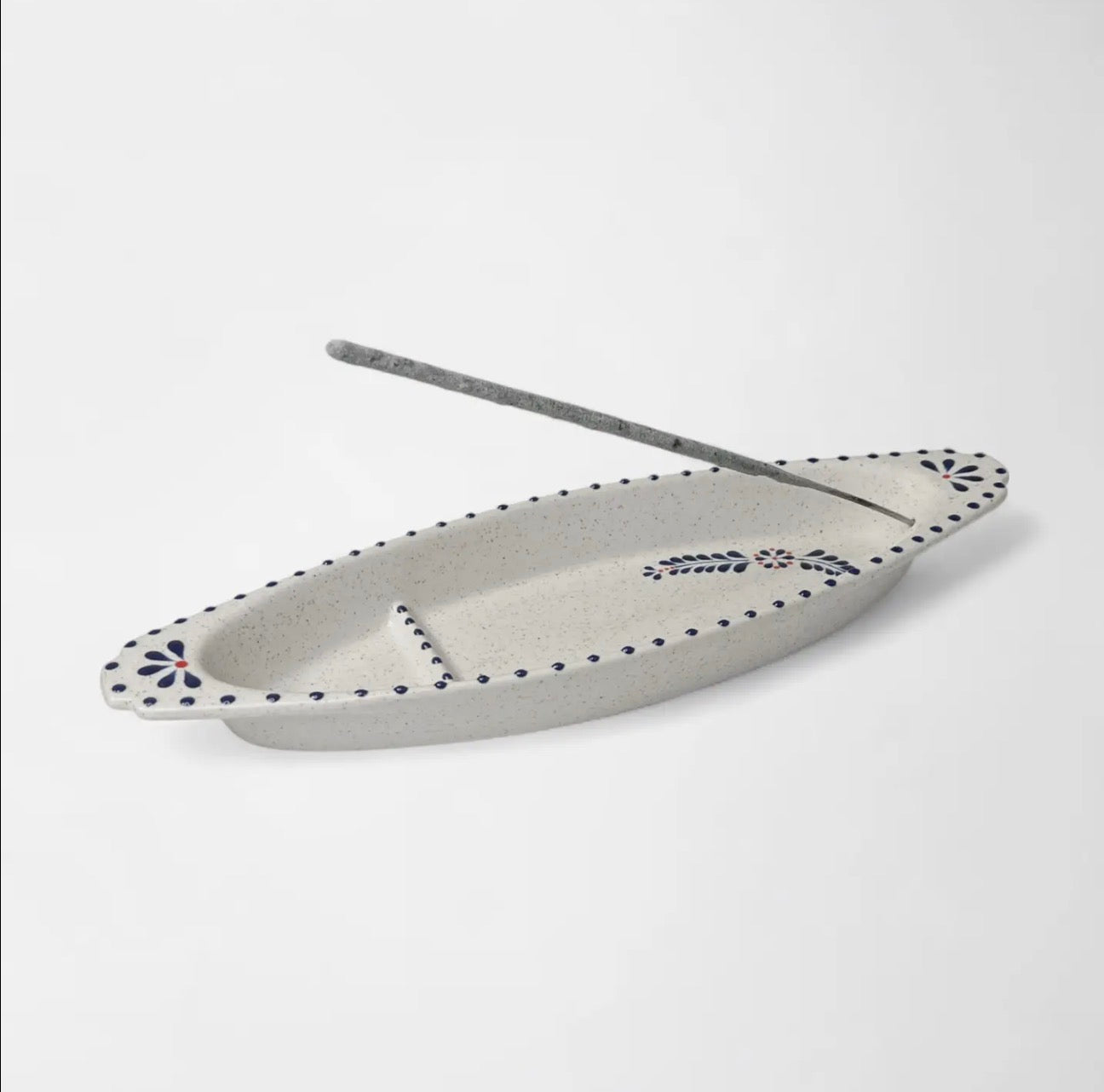 Hand Painted Oval Incense Tray
