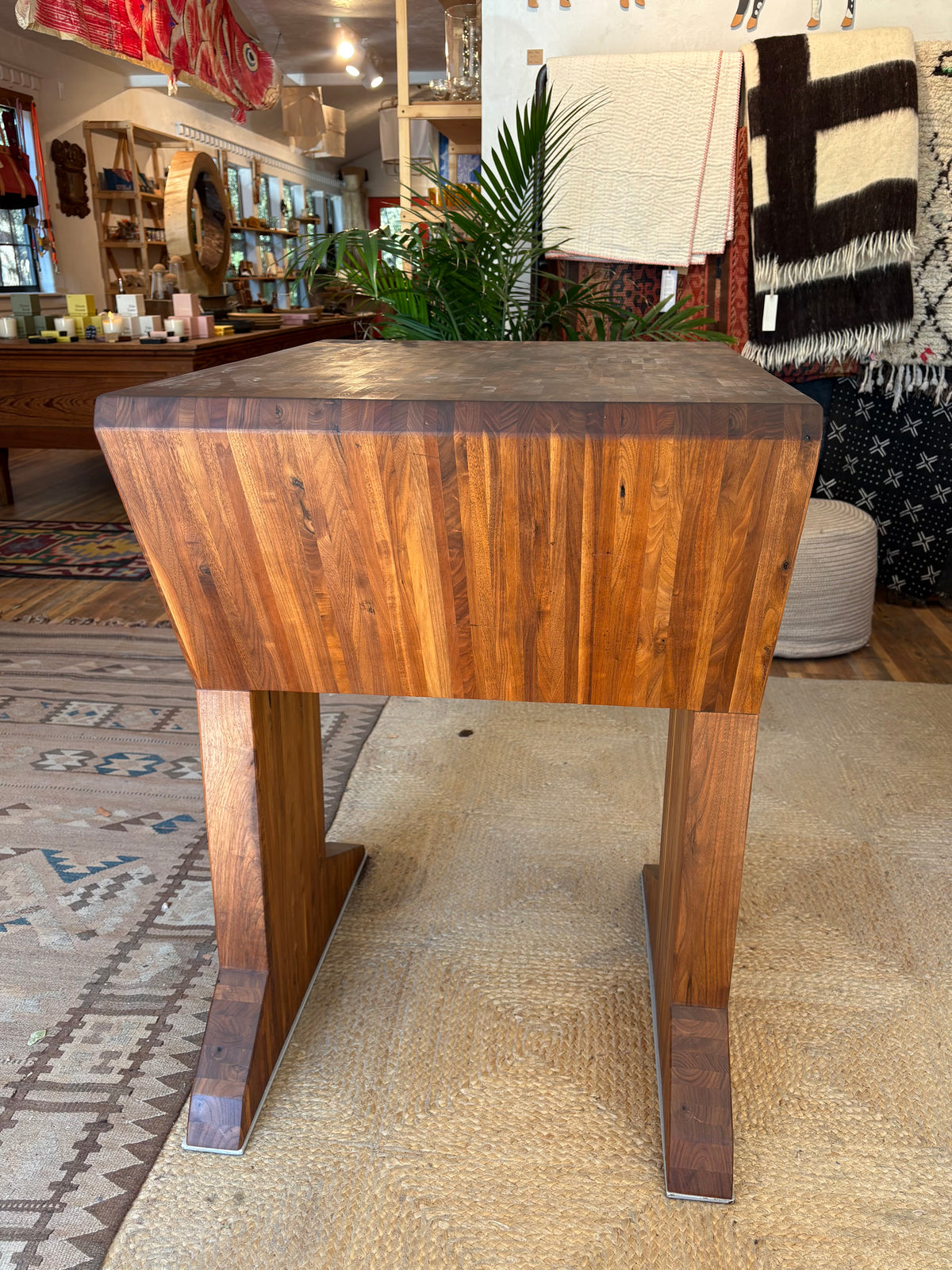 Reclaimed Black Walnut Butcher Table