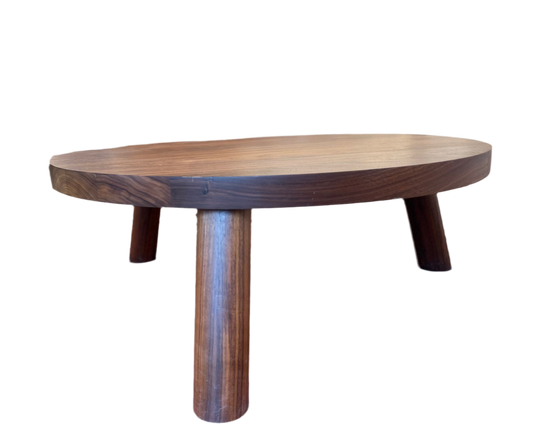 3 Leg Walnut Coffee Table