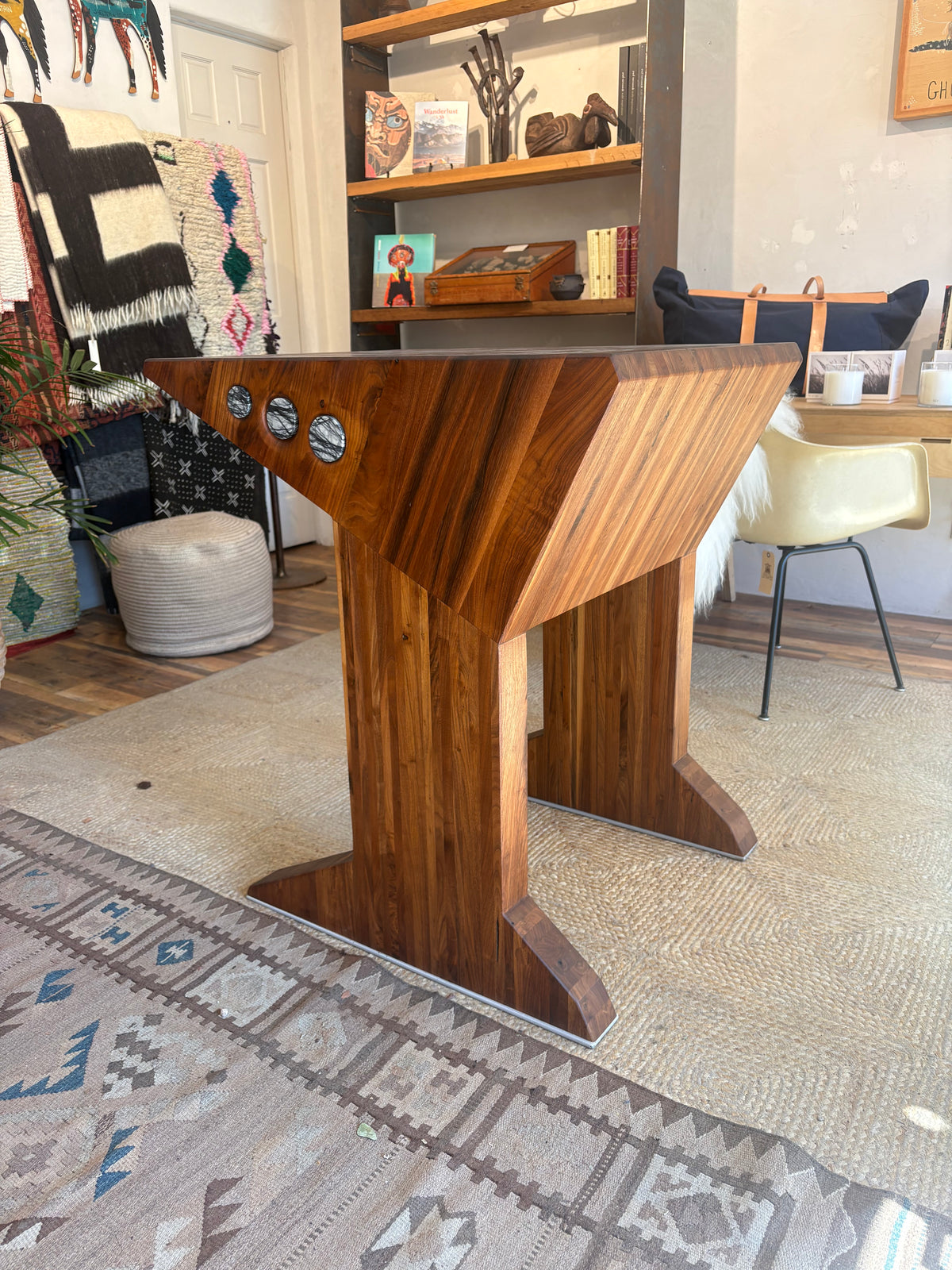 Reclaimed Black Walnut Butcher Table