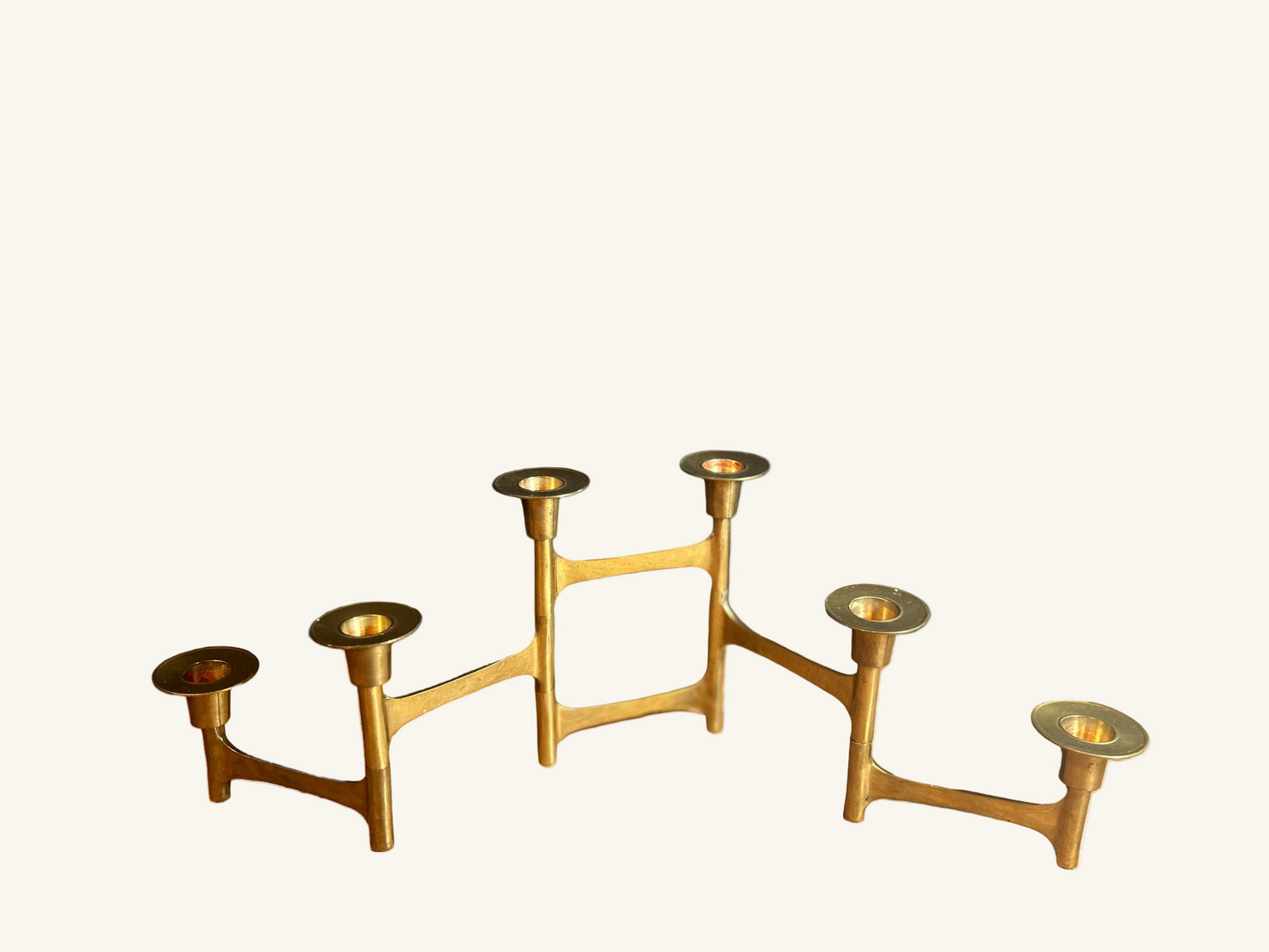 Vintage MCM Brass Candelabra