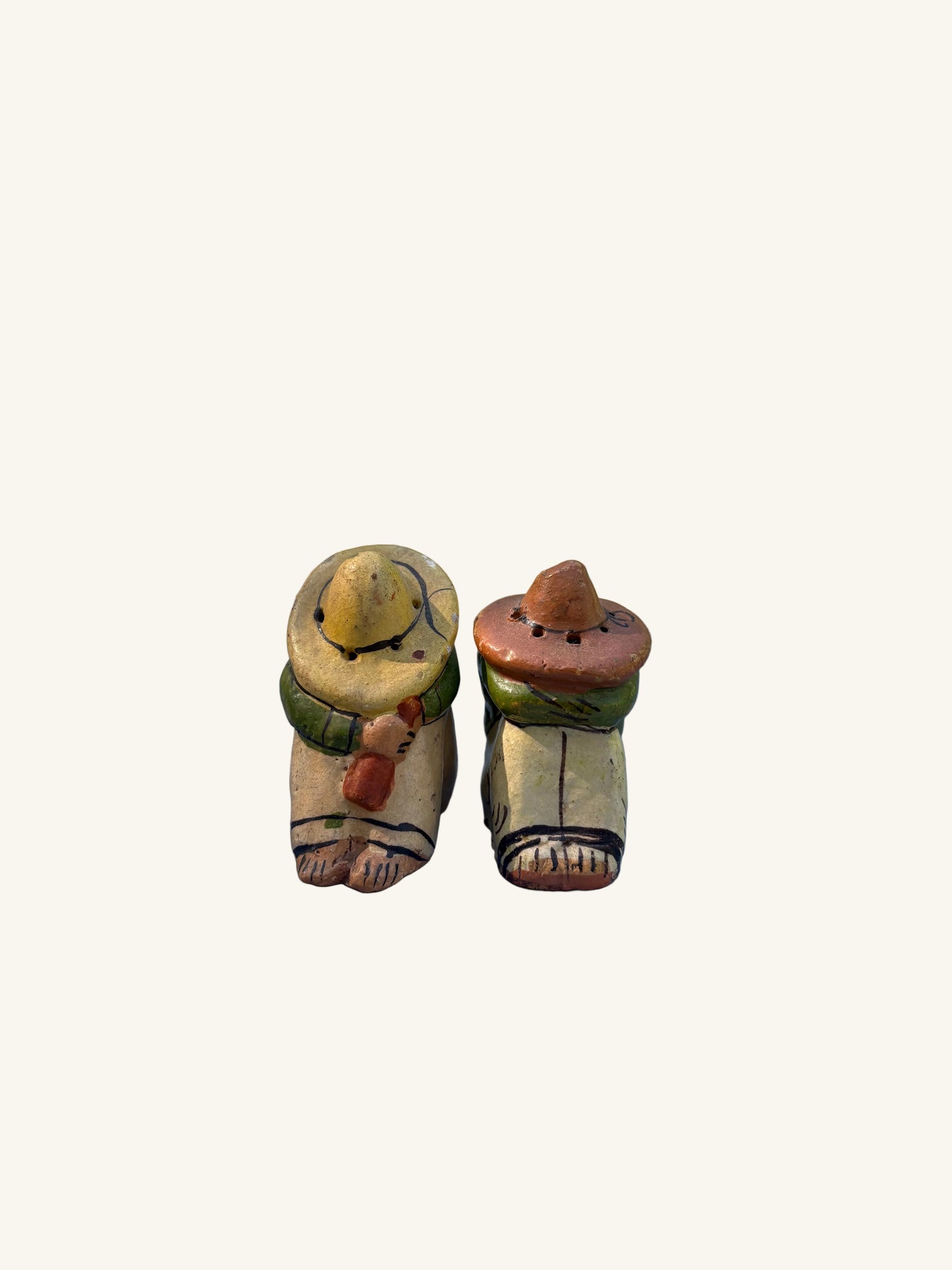 Mexican Folk Art Salt & Pepper Shakers