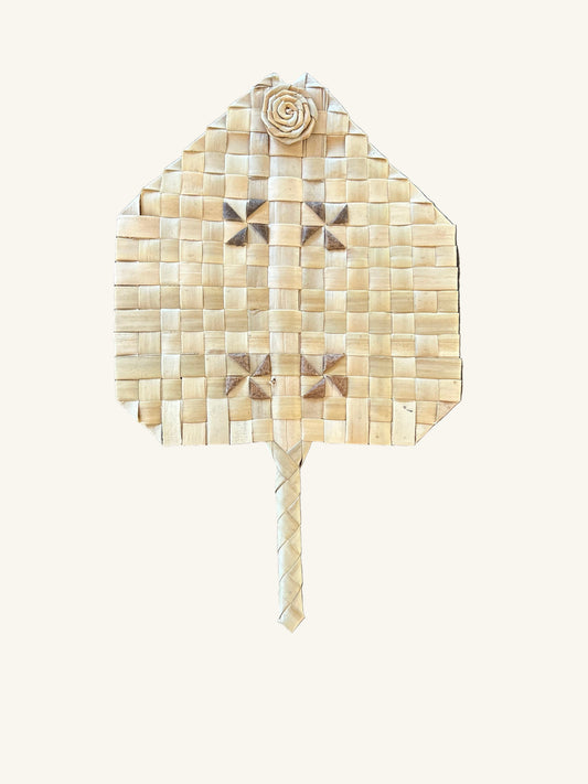 Lauhala Handwoven Fan