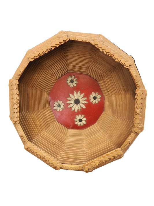 Folk Art Popsicle Stick Basket