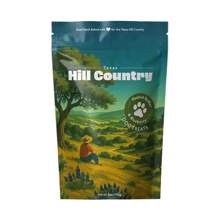 Texas Hill Country Dog Treats - Peanut Butter & Blueberry - 5 oz