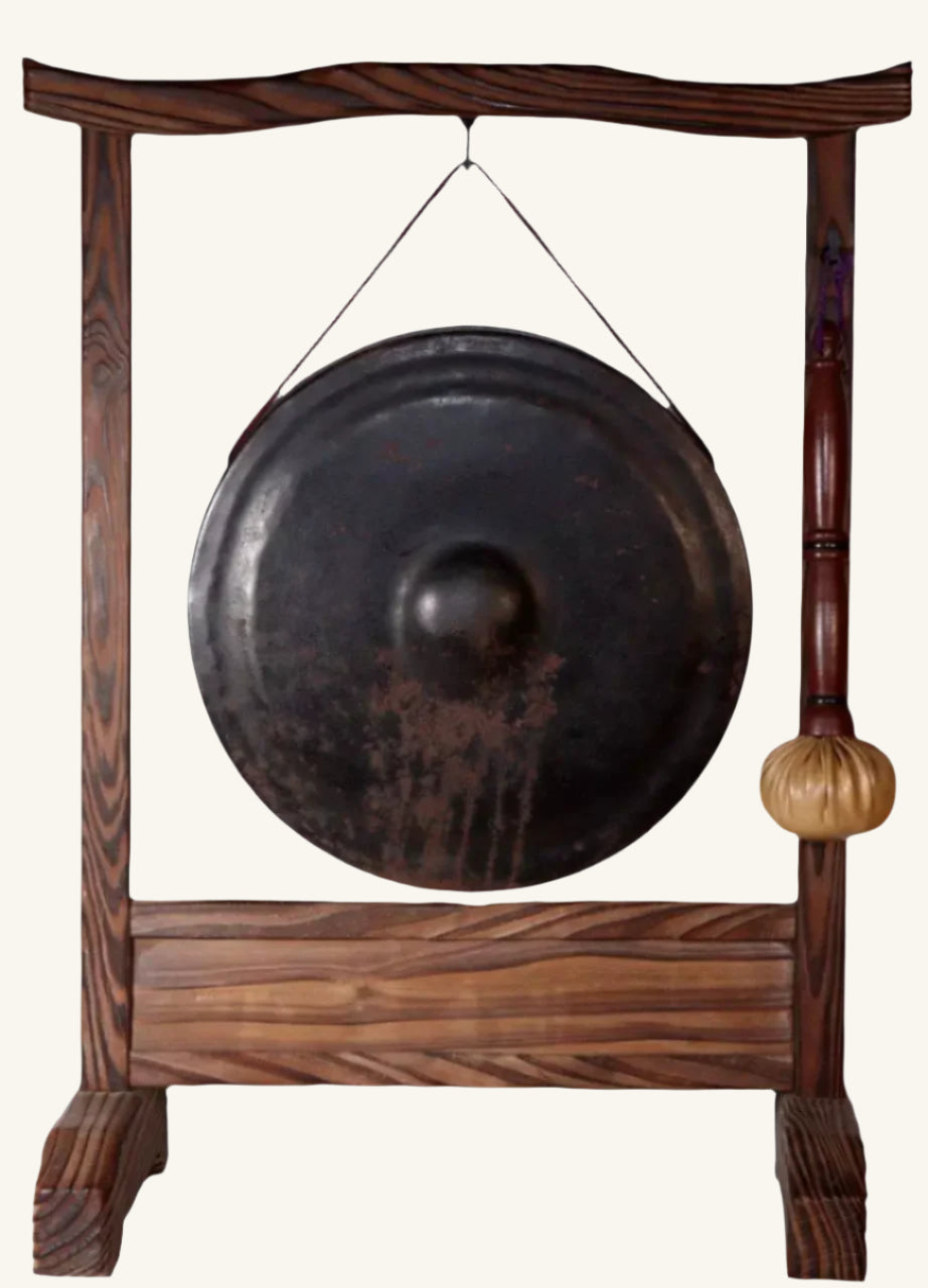 Japanese Vintage Dora Buddhist Gong -  Iron Temple Bell