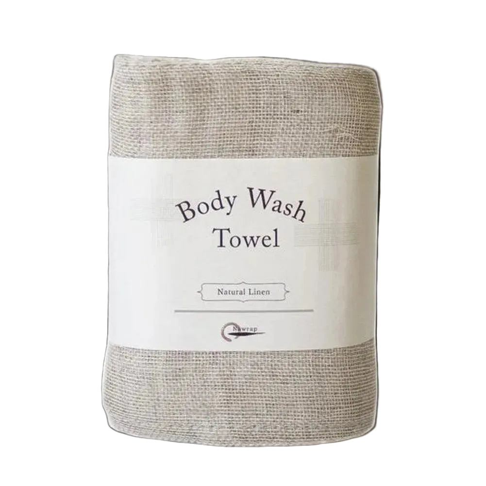 Nawrap Body Wash Towel, Natural Linen