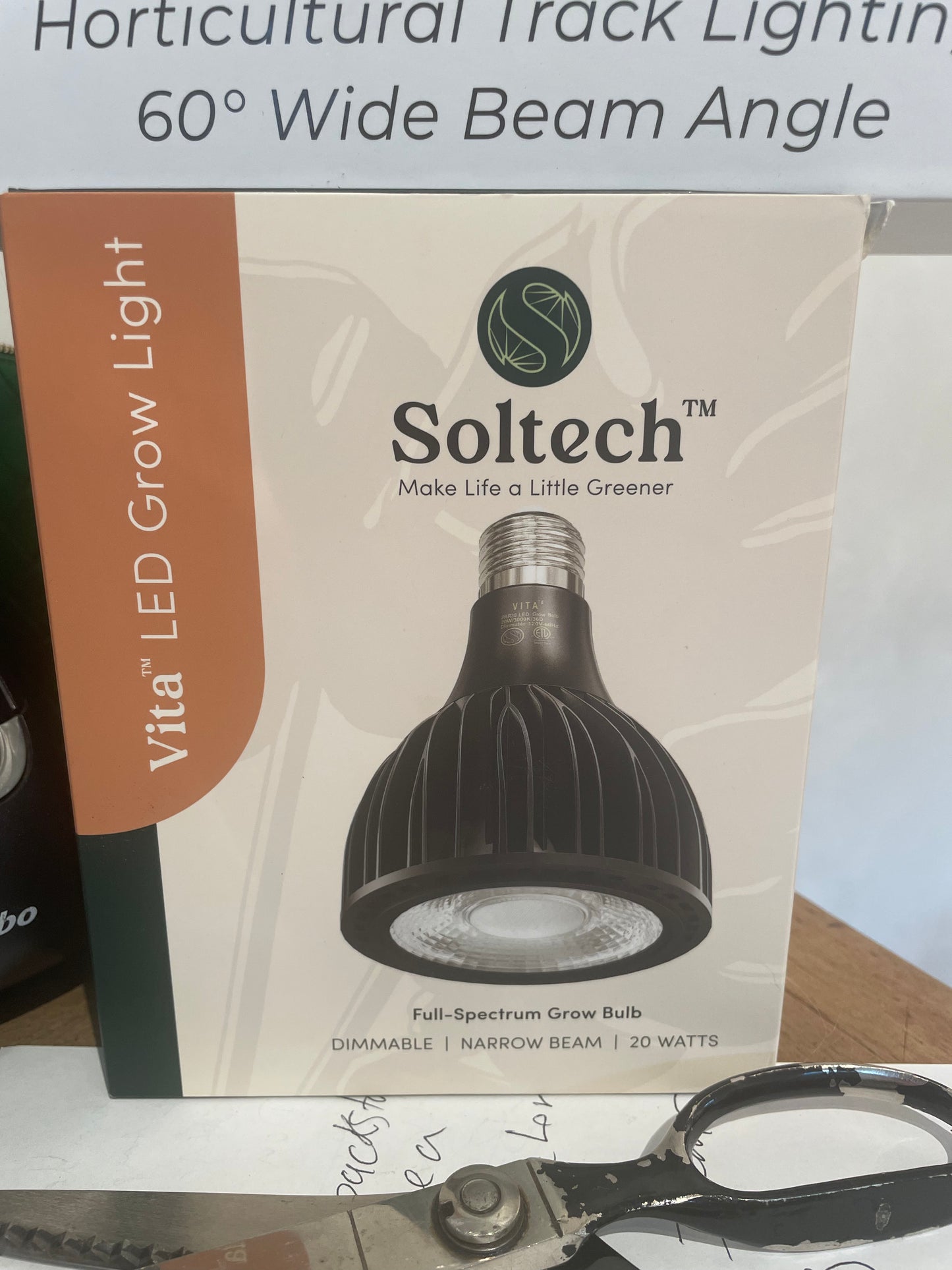 Soltech Vita LED Grow Light - BLACK/WIDE