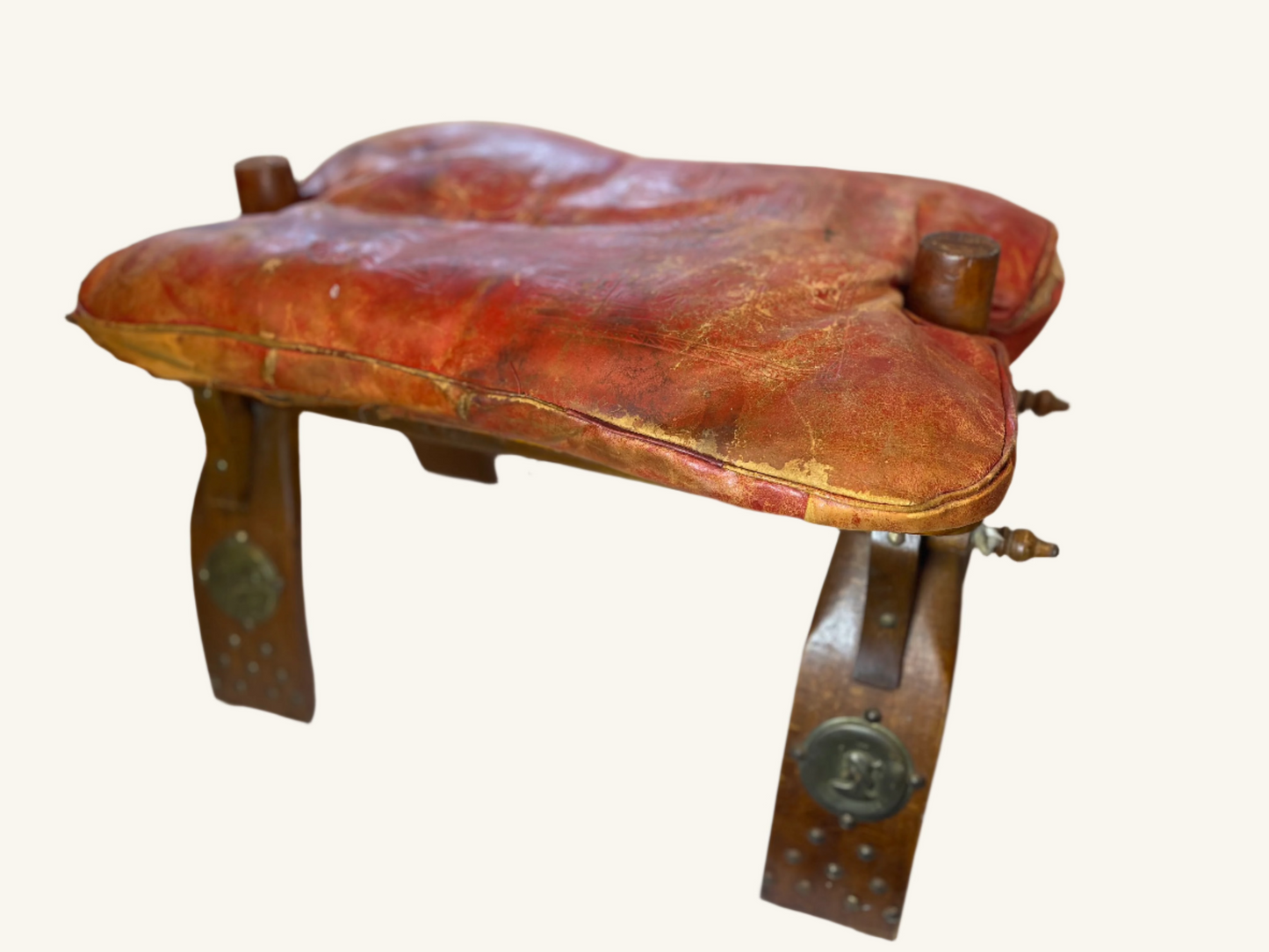 Vintage Camel Saddle Stool