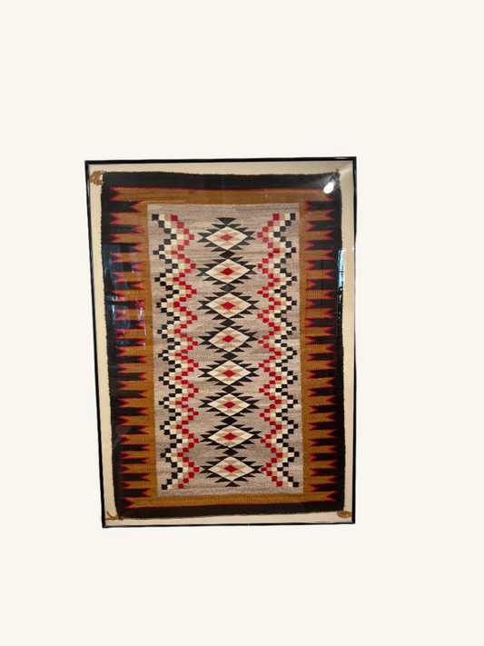 1920s Framed Navajo Textile