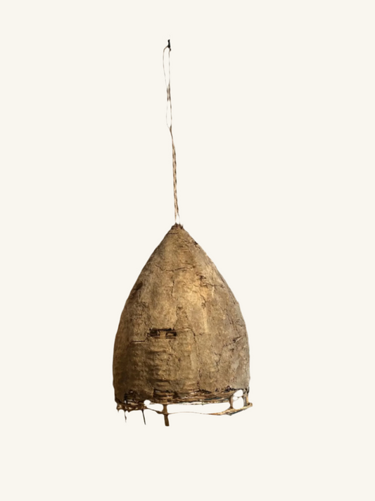 Handmade bee trap light fixture
