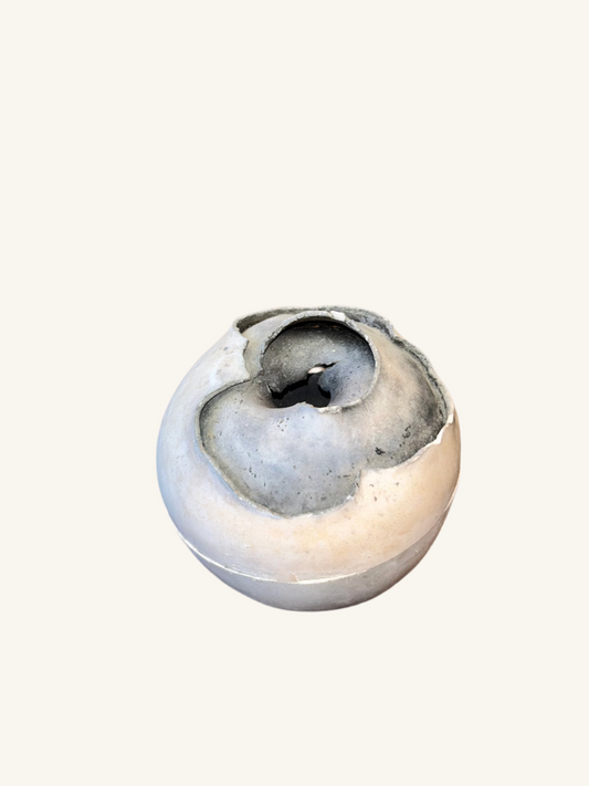 Ceramic vessel Raku style