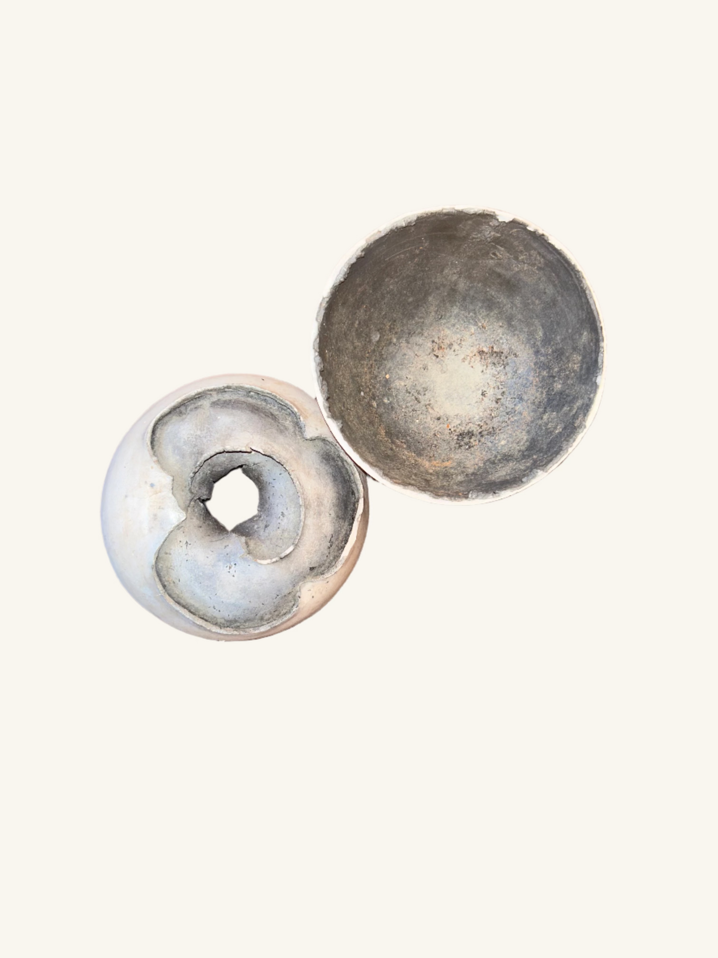 Ceramic vessel Raku style