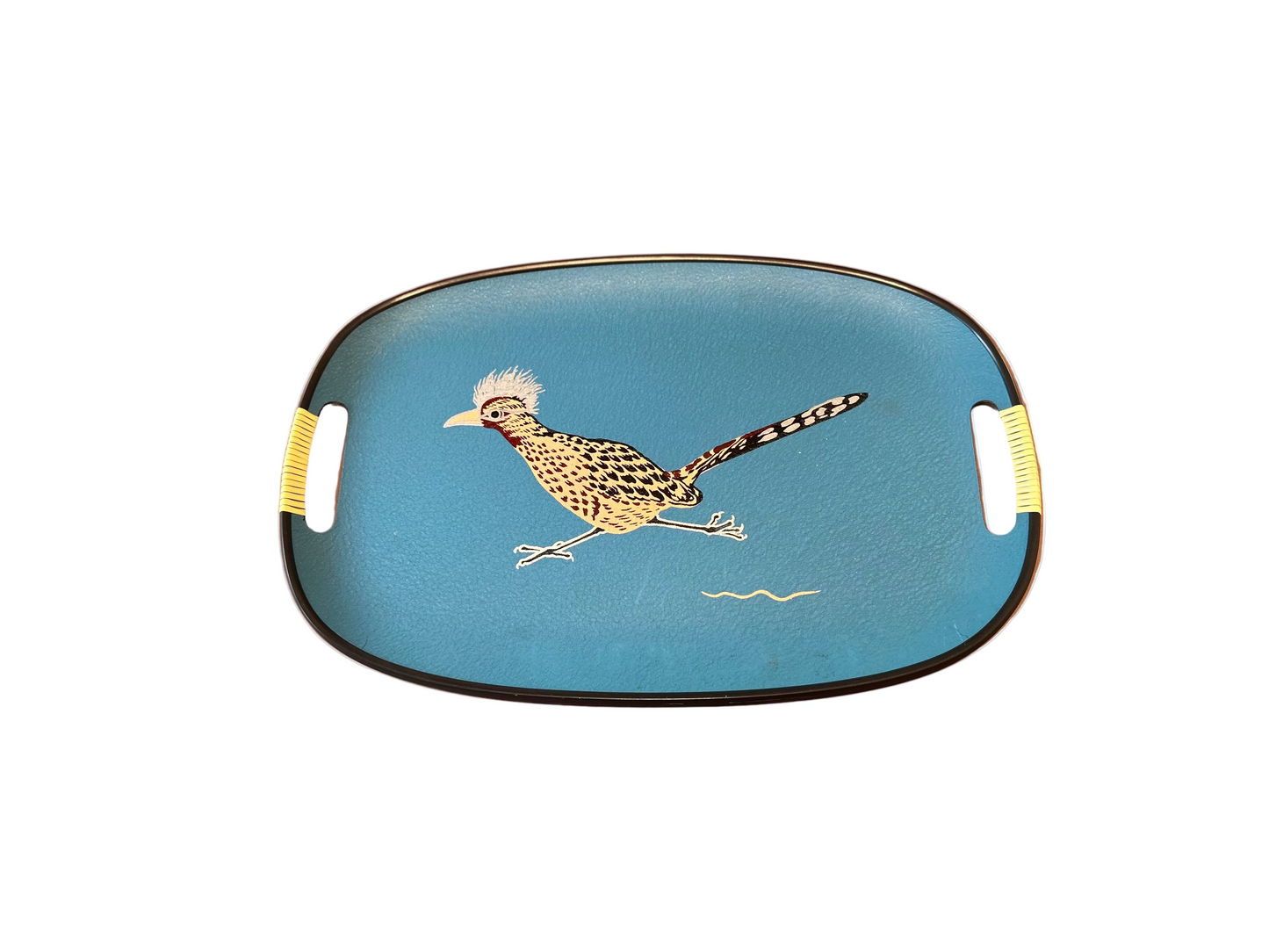 Vintage Couroc of Monterey Blue Serving Tray