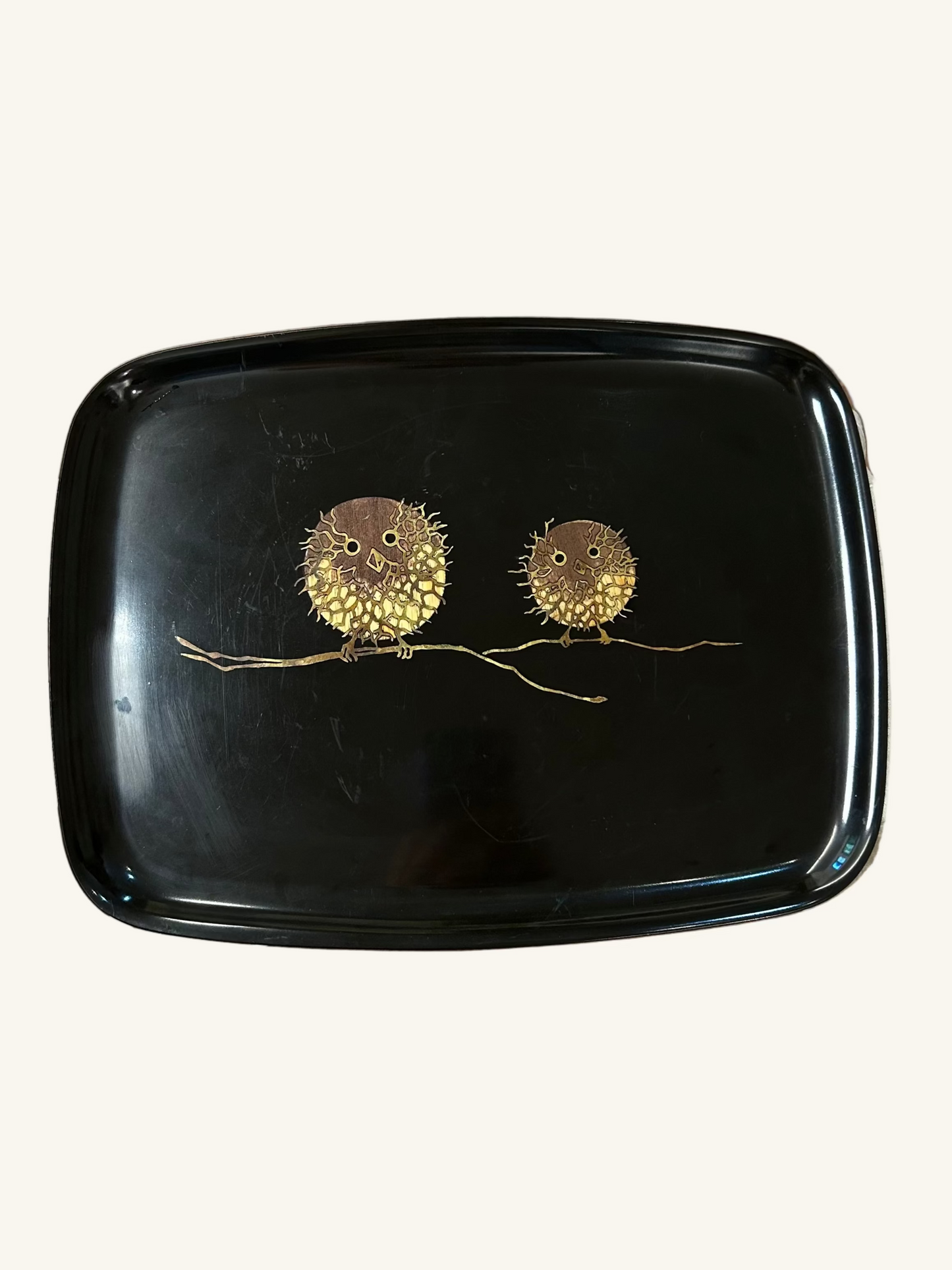Vintage Monterey Couroc Plate (Owls)