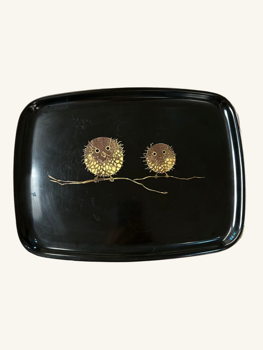 Vintage Monterey Couroc Plate (Owls)