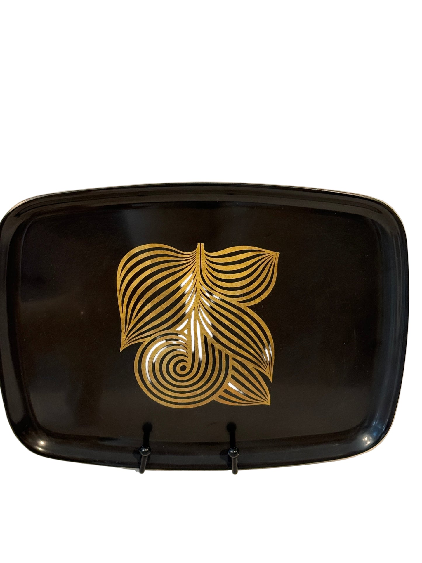 Vintage Couroc tray (Gold design)
