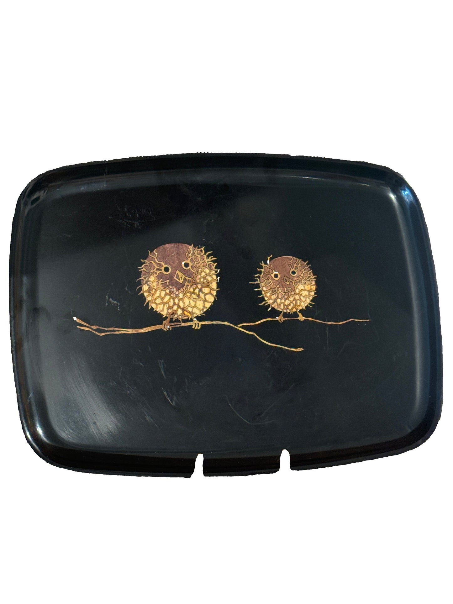 Vintage Monterey Couroc Plate (Owls)