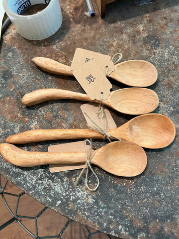 Calebs friend's handmade spoons