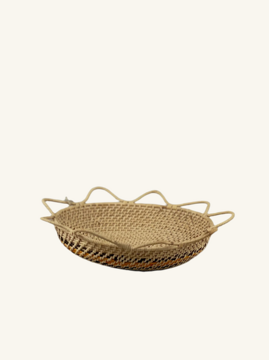 Medium Buriti Fruit Basket with Yanomami Painting