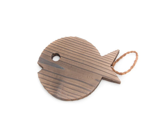 Wooden fish trivet