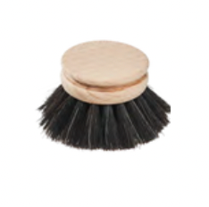 Dish Brush replacement head, horse hair