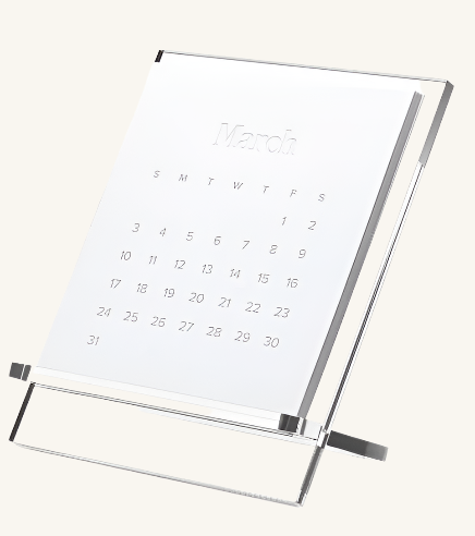 Acrylic Desk Calendar 2025