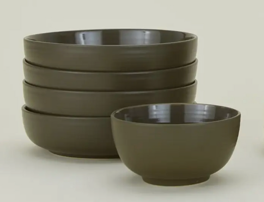 Low Bowls - Olive