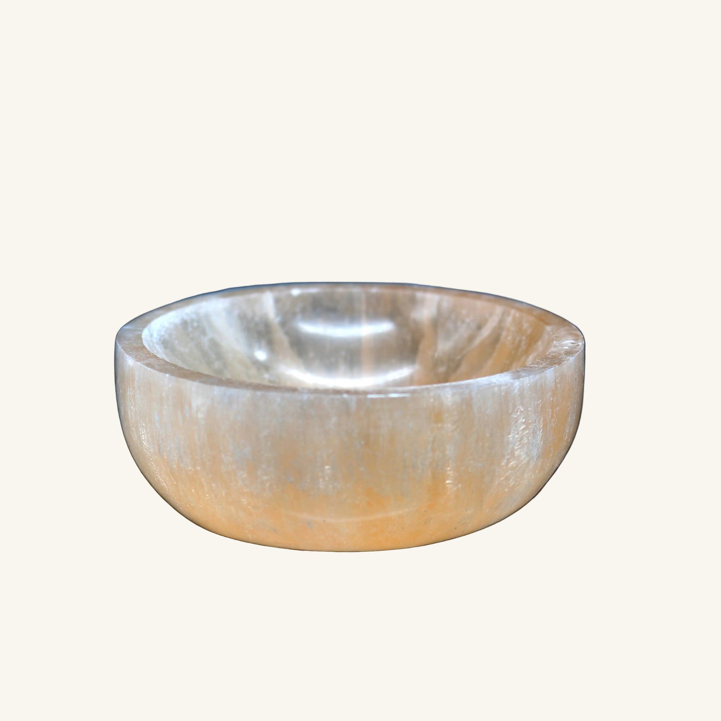 Selenite Smudge Bowl - Orange (4 in.)