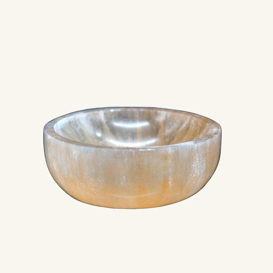 Selenite Smudge Bowl - Orange (4 in.)