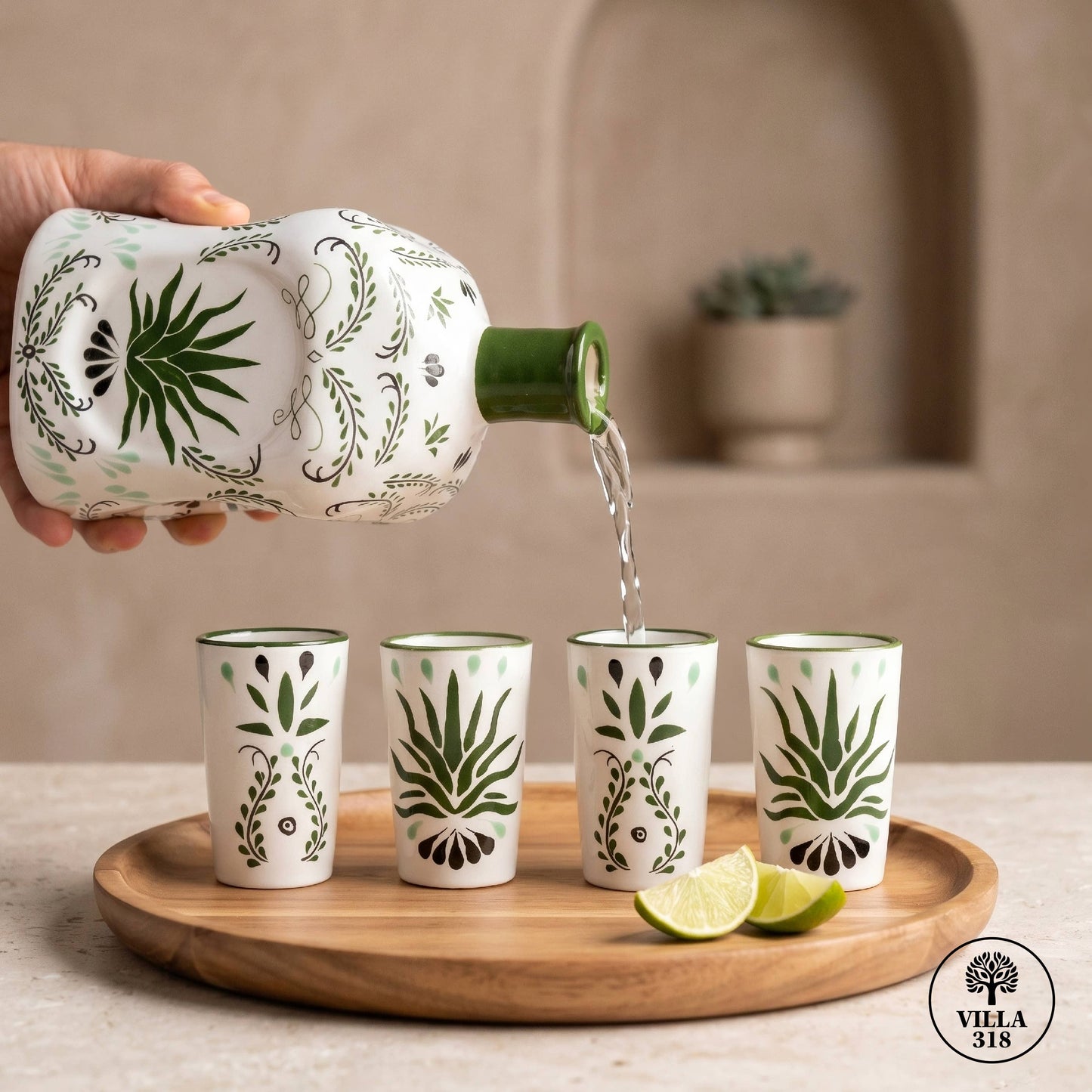 Tall Agave Shot Glasses - set of 4