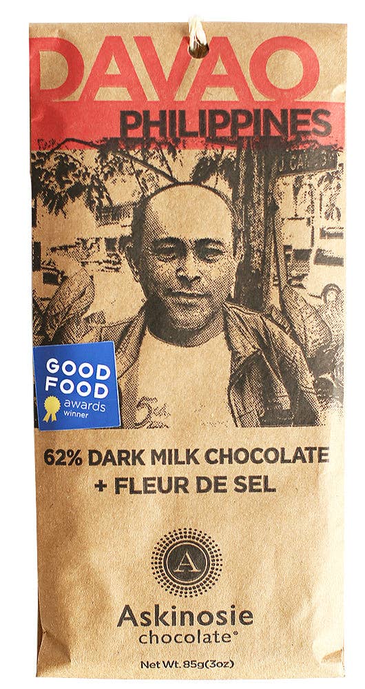 62% Dark Milk Chocolate + Fleur de Sel Bar (POP of 15)