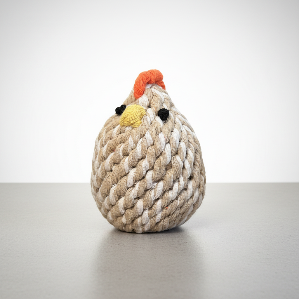 GUGU-The Farm Chicken | Sustainable | Handcrafted | Pet Toys: Mom
