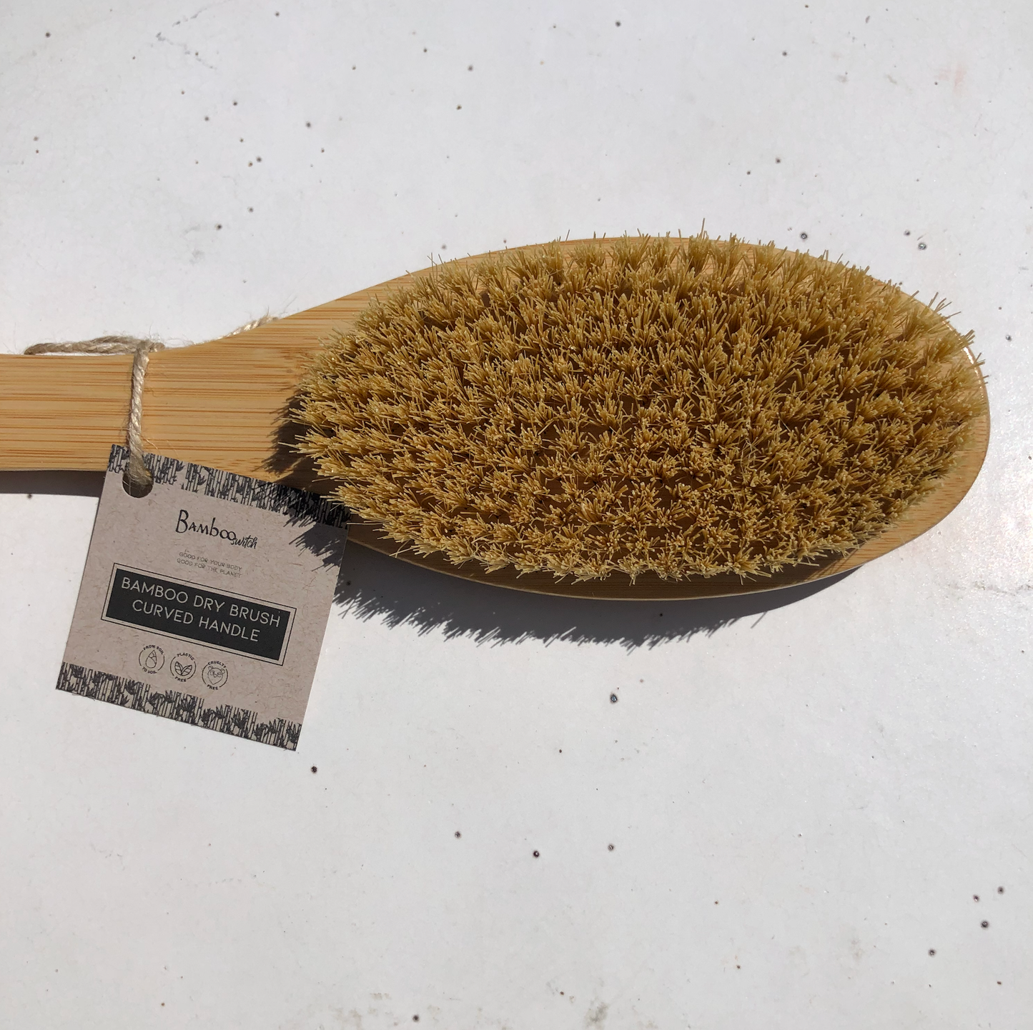 Bamboo Dry Brush | Curved Handle | Skincare Bestseller