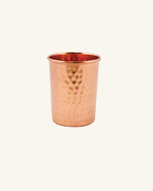 Copper Hammered Glass (3.5”)