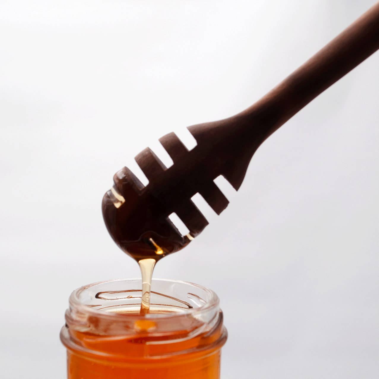 6" Walnut Wood Honey Dipper