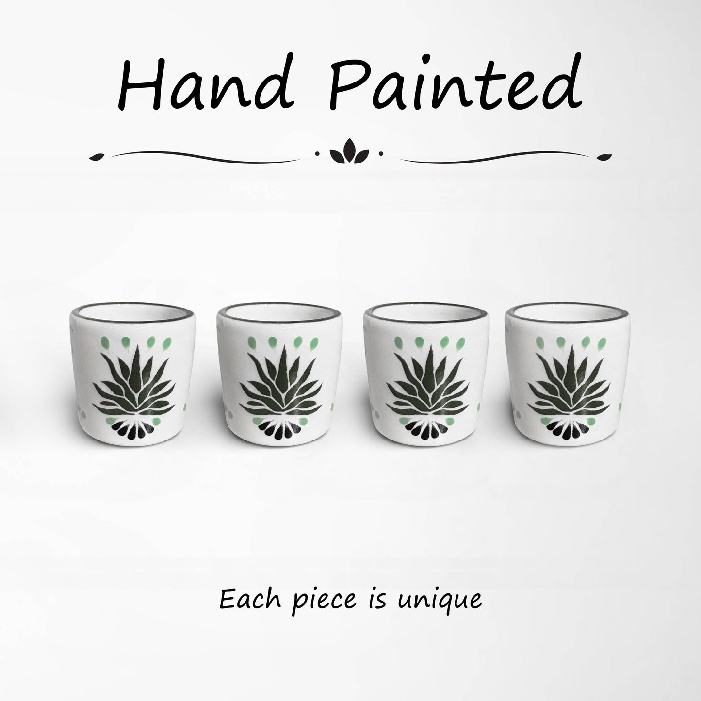 Short Agave Shot Glasses - set of 4