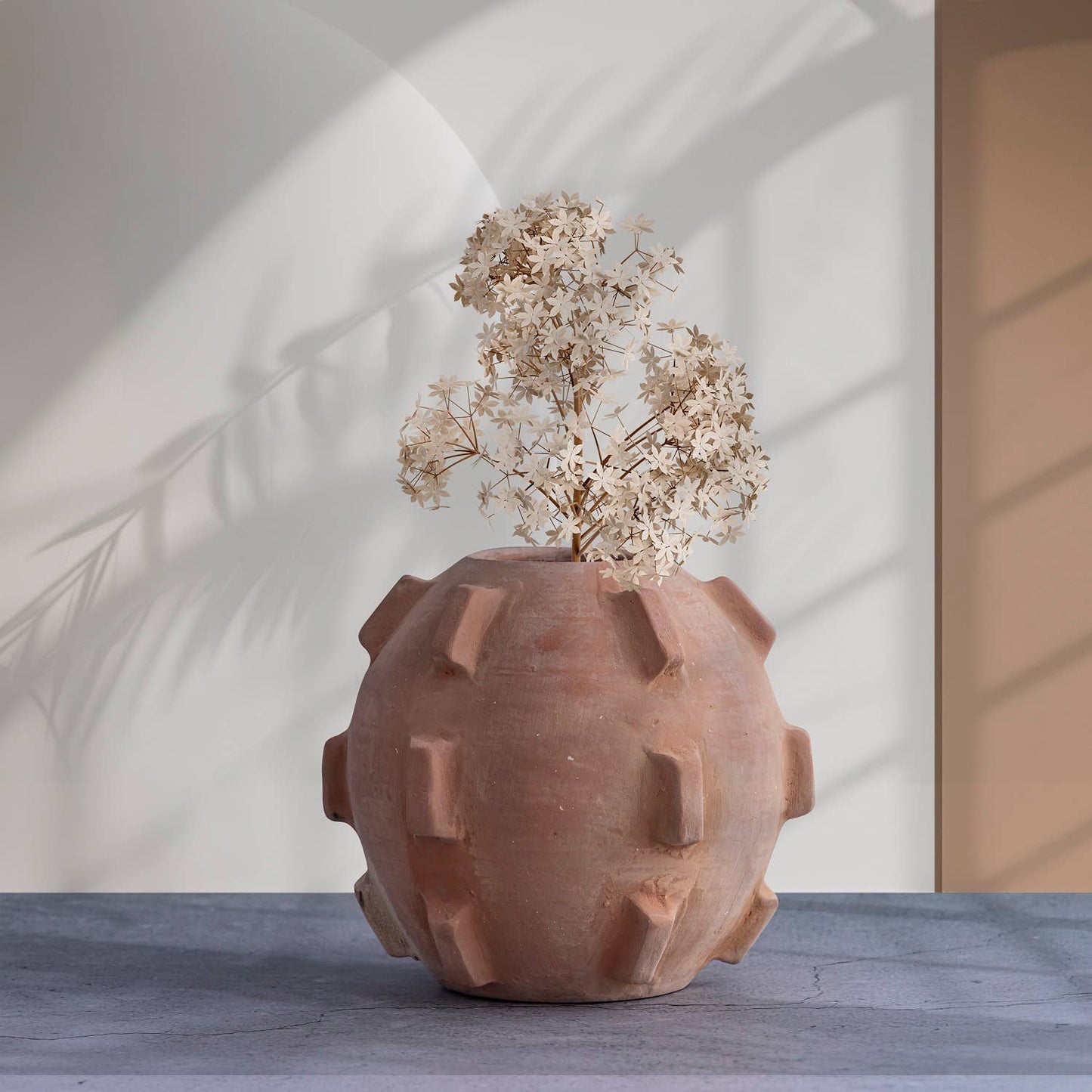 Geo Terracotta Vase