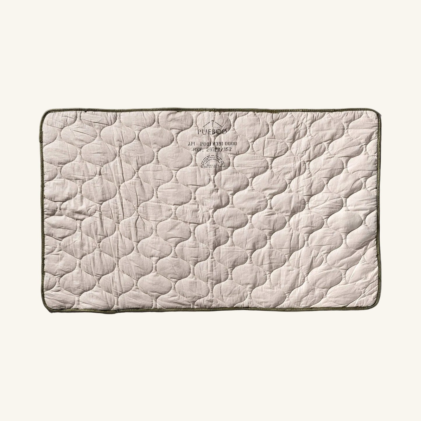 Vintage Parachute Line Quilted Blanket: Olive
