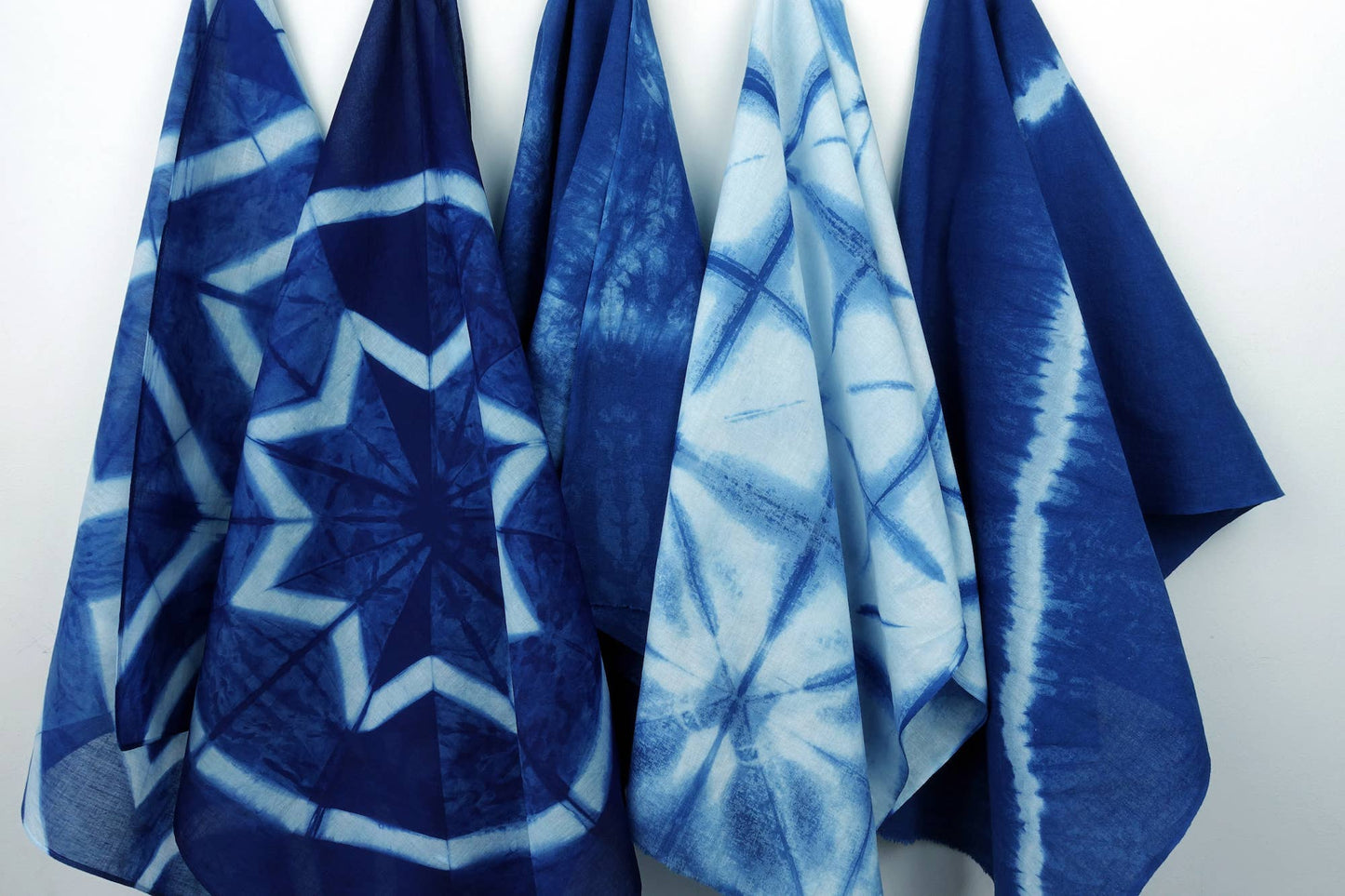 Yamato Indigo Shibori Kit (Bandana + Tenugui)