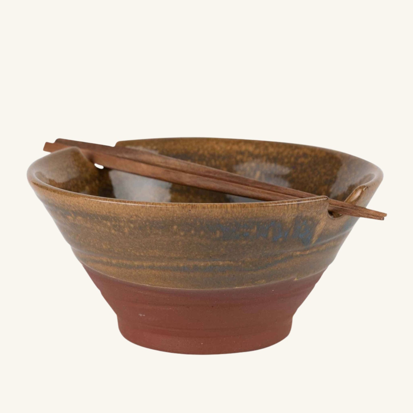 Chopsticks & Terracotta Bowl Set