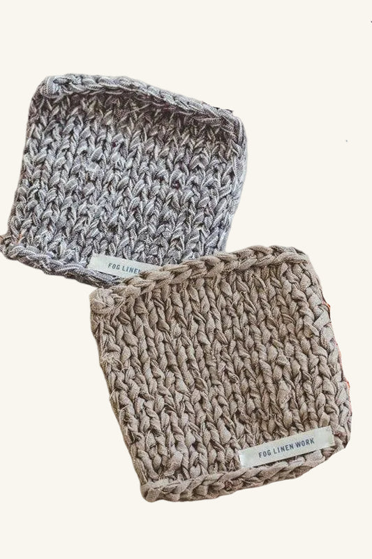 Linen Tape Knitted Mat